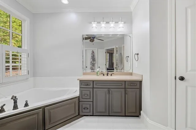 a view of balcony with wooden floor