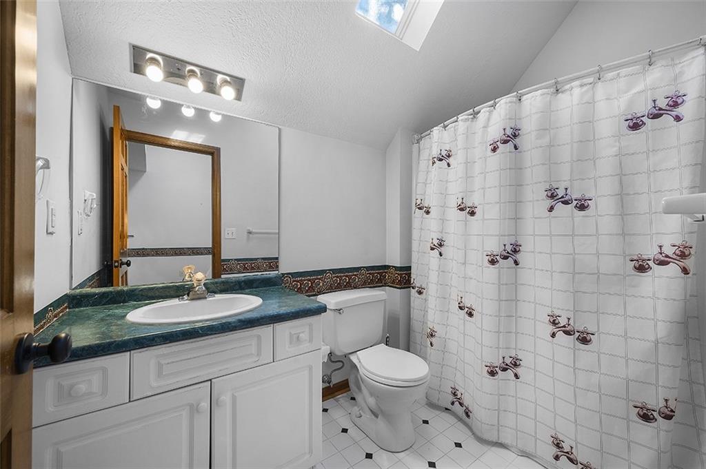 409 Bryn Court Pittsburgh, PA 15237 - Photo 24 of 50 a bathroom with a granite countertop sink toilet and shower