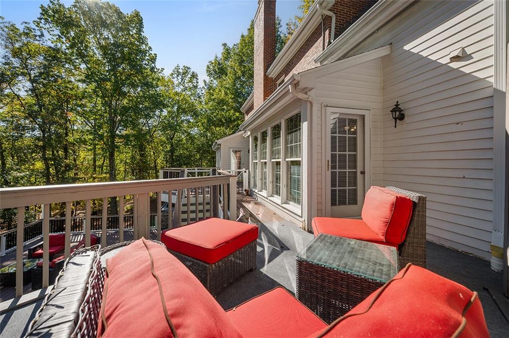 409 Bryn Court Pittsburgh, PA 15237 - Photo 40 of 50 a balcony view with couple of chairs and a potted plant