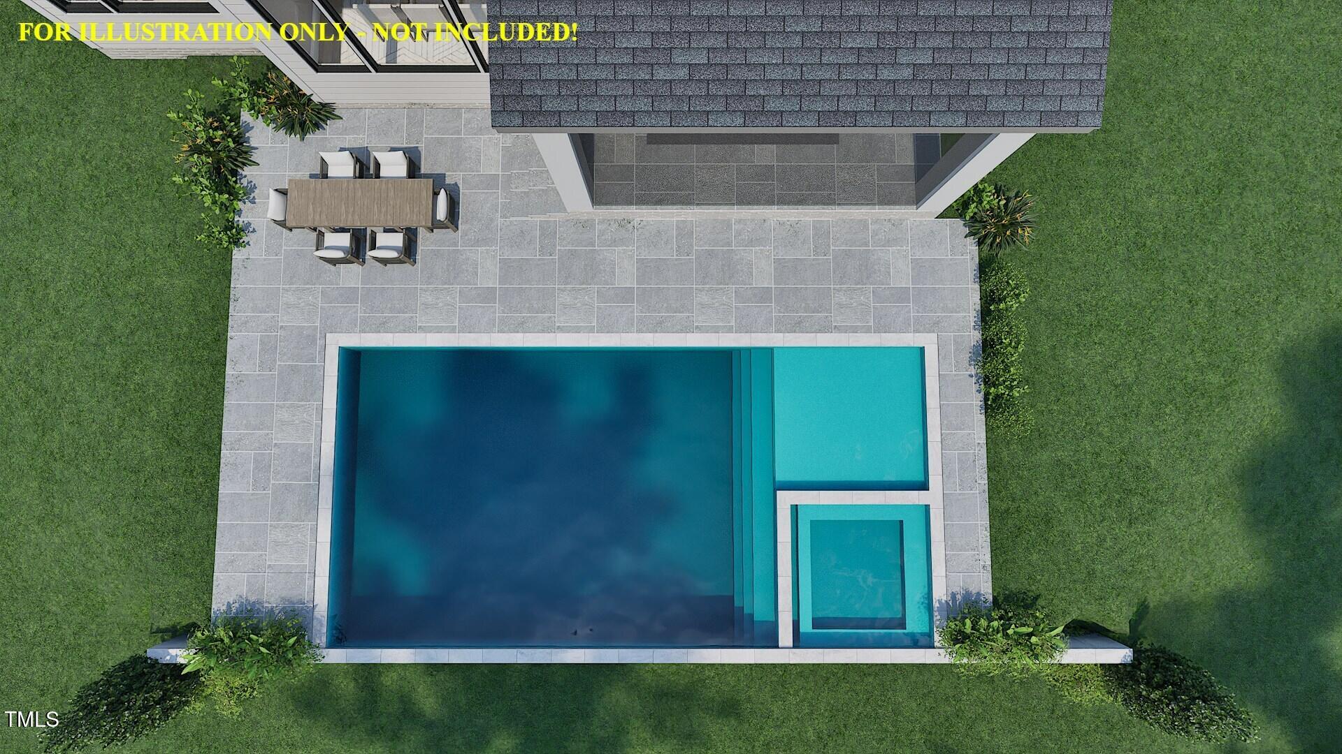 708 Catawba Street Raleigh, NC 27609 - Photo 53 of 56 Pool - For Illustration Only