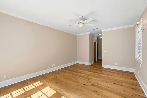 a view of wooden deck