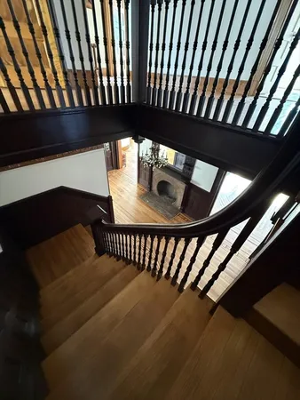 a view of a balcony