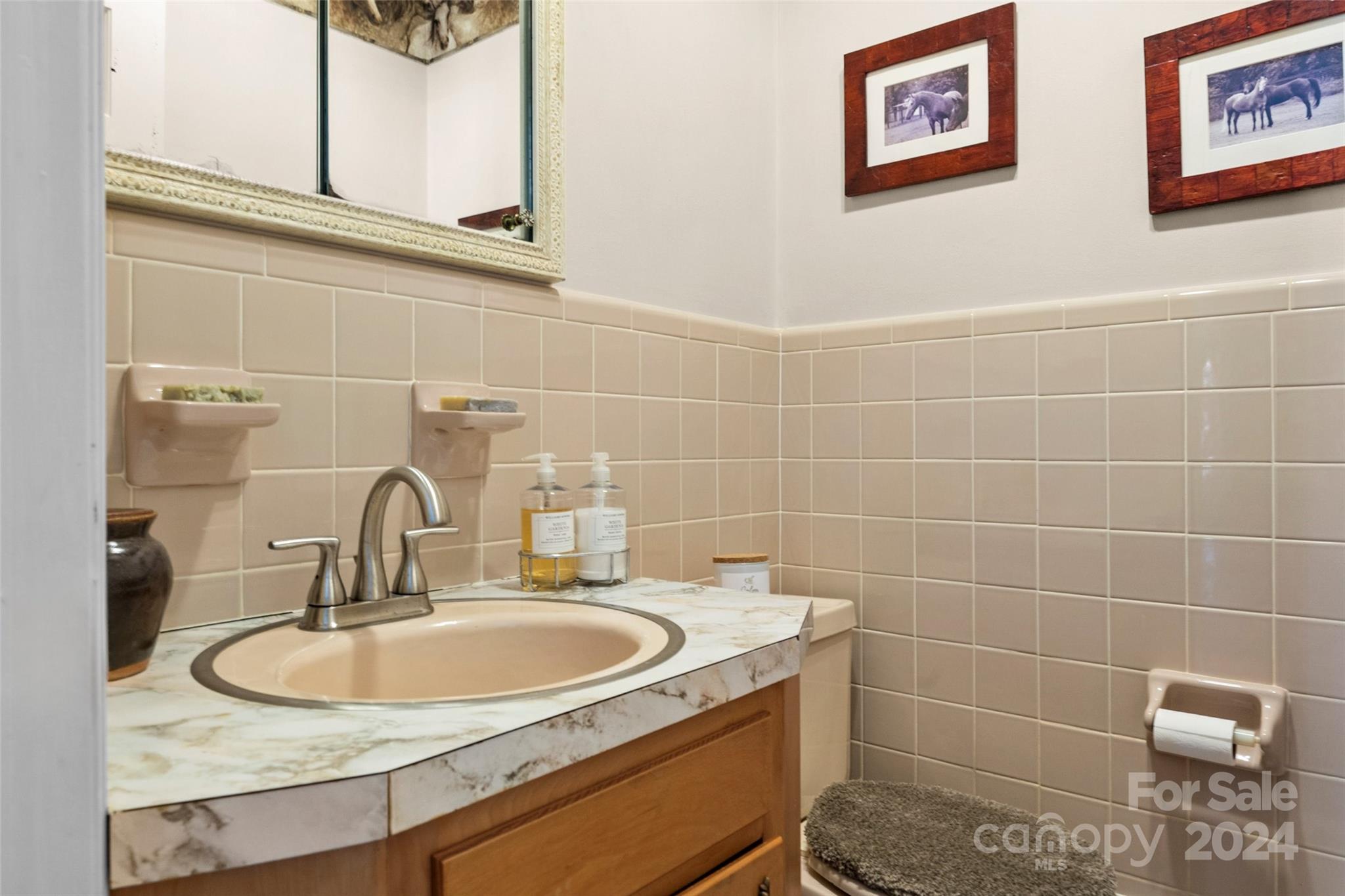 10845 Traphill Road Traphill, NC 28685 - Photo 26 of 48 a bathroom with a sink and a mirror