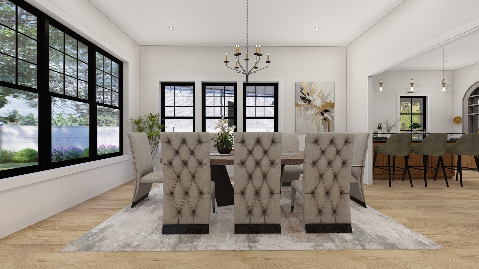 1237 Althea Drive Houston, TX 77018 - Photo 21 of 38 Formal Dining These are Pre-Build Renderings, the home will vary from this photo.