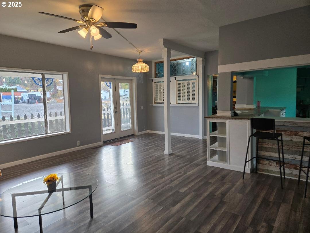 57036 Wamic Market Road Wamic, OR 97063 - Photo 5 of 31 a view of a livingroom with furniture window and wooden floor