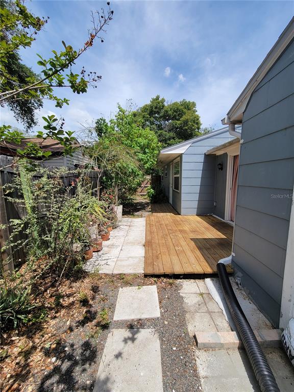 250 37th Street North St. Petersburg, FL 33713 - Photo 15 of 16 a view of backyard with potted plants