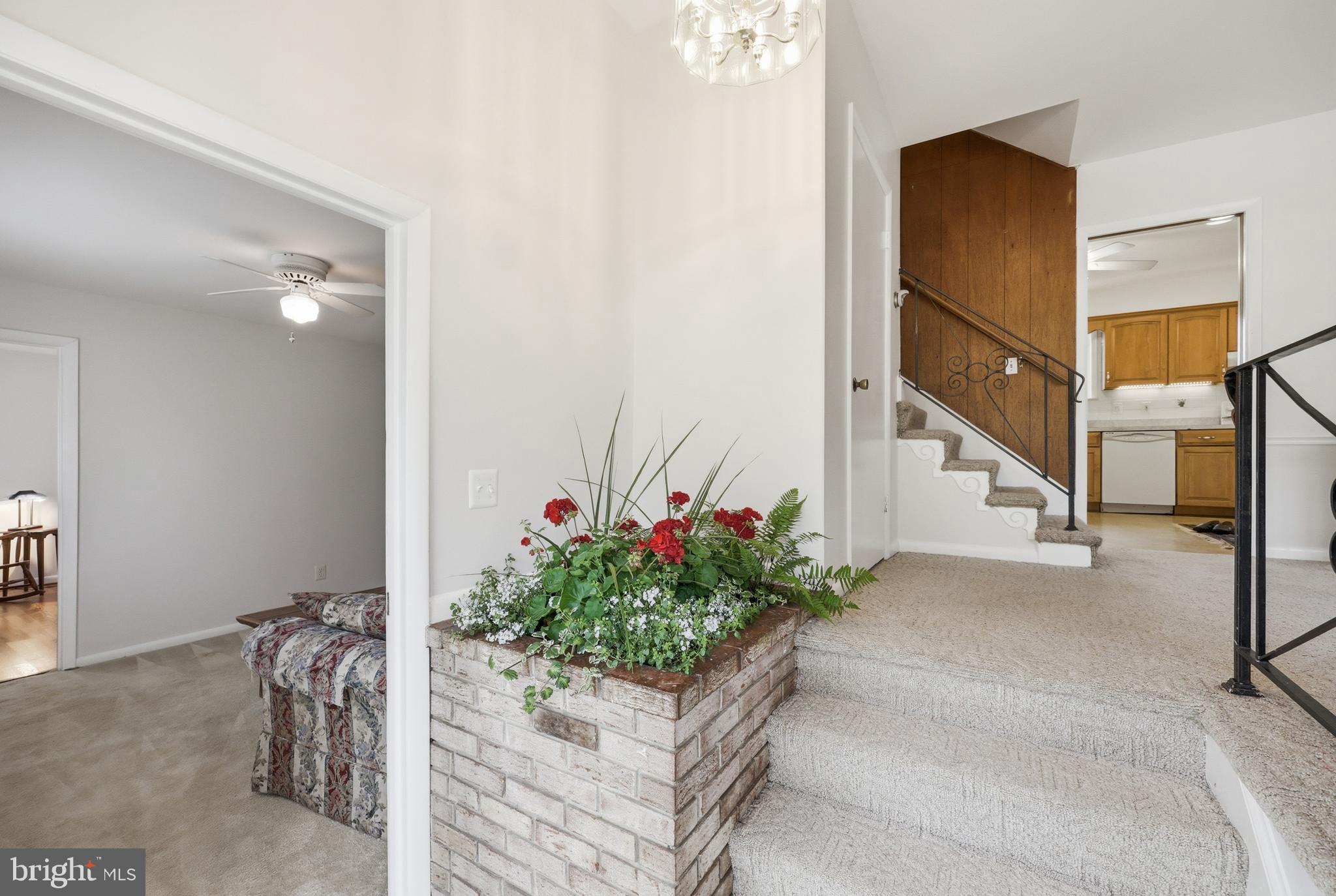 1814 Marymont Road Silver Spring, MD 20906 - Photo 4 of 45 foyer (to the left: den) living room- few steps up