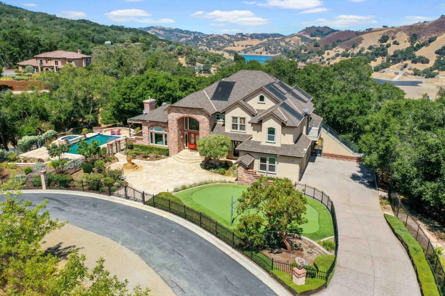 2390 Rockwood Ranch Road Morgan Hill, CA 95037 - Photo 91 of 92 an aerial view of a house with a garden
