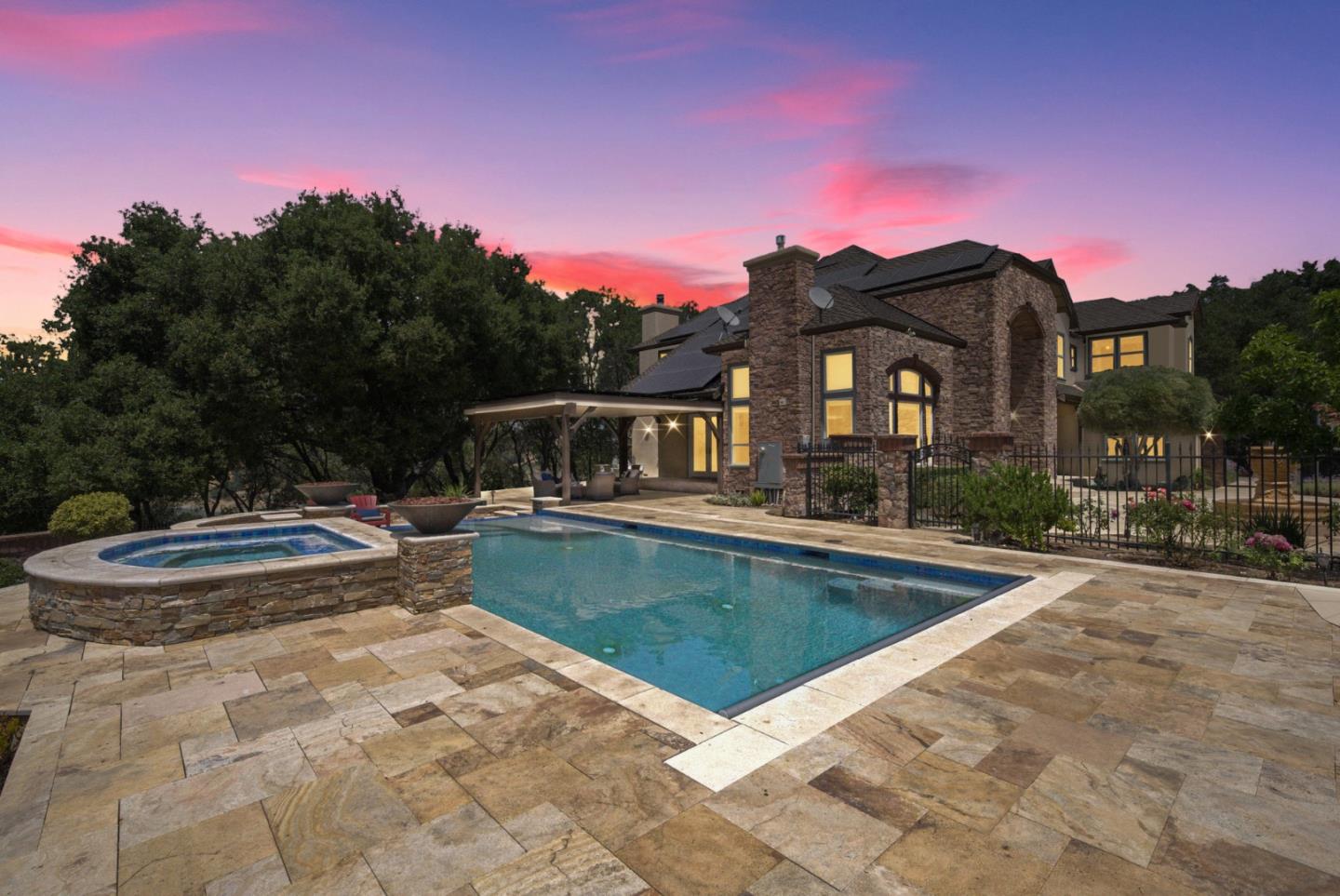 2390 Rockwood Ranch Road Morgan Hill, CA 95037 - Photo 92 of 92 a view of a house with swimming pool and sitting area