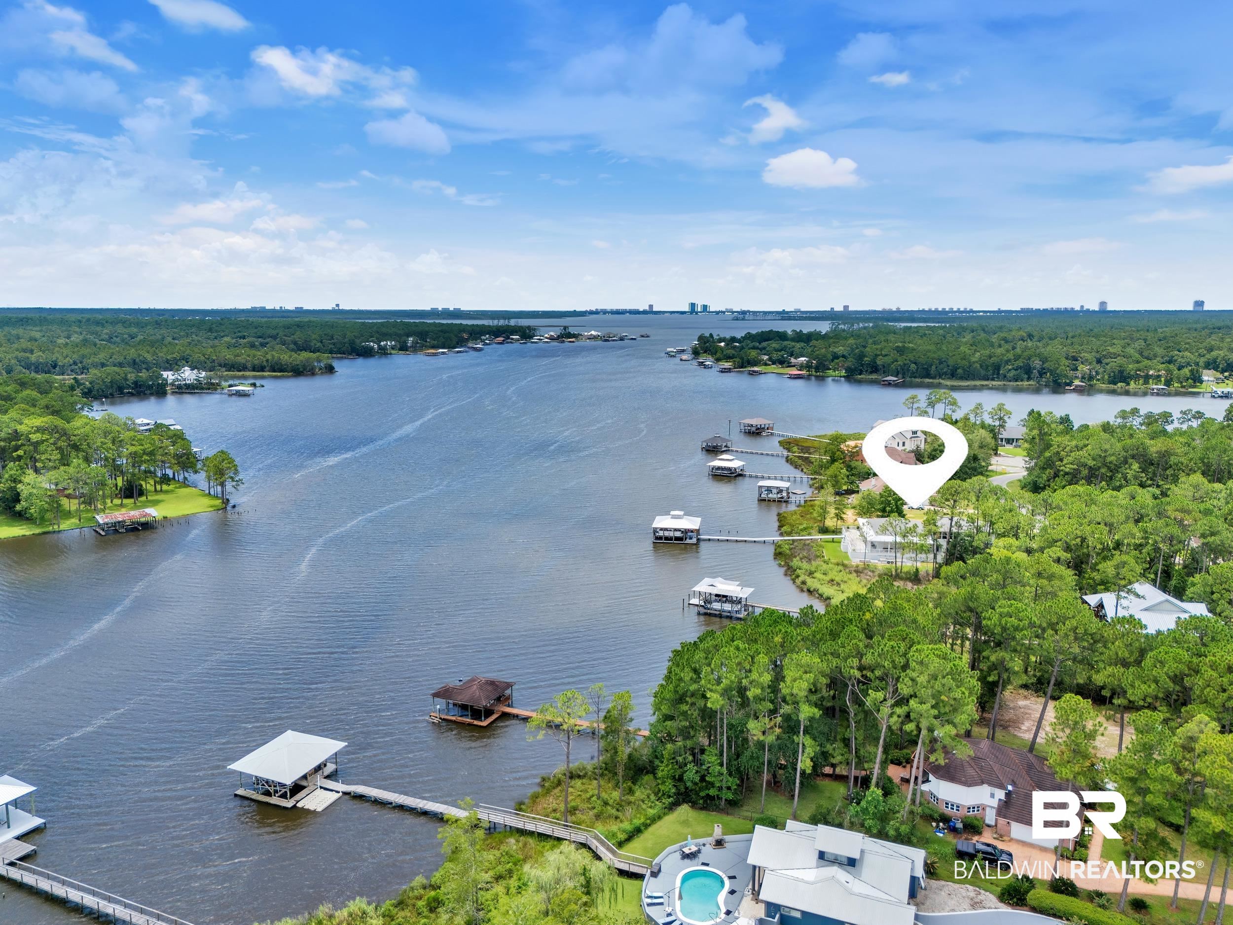 8963 Bay Point Drive Elberta, AL 36530 - Photo 21 of 25 Bird's eye view of a nearby body of water