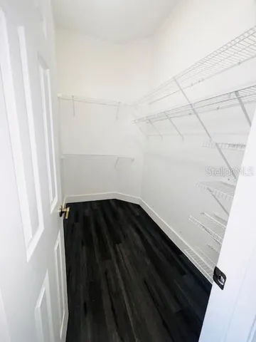 a close up view of racks on the wall