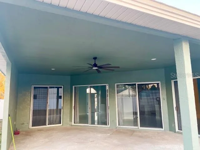 a backyard of a house