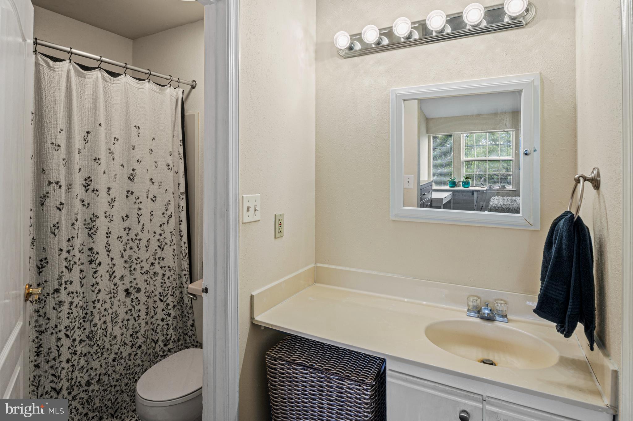 8559 Falls Run Road, Unit L Ellicott City, MD 21043 - Photo 18 of 28 a bathroom with a sink a toilet and shower