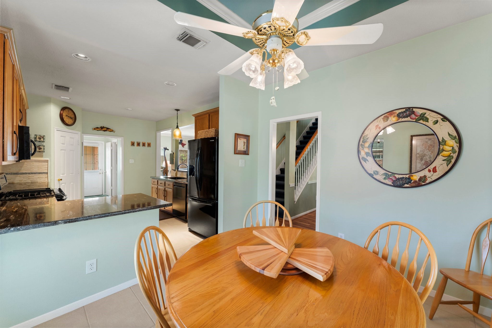 4210 Rainfall Drive Pasadena, TX 77505 - Photo 20 of 46 a bedroom with furniture and a chandelier