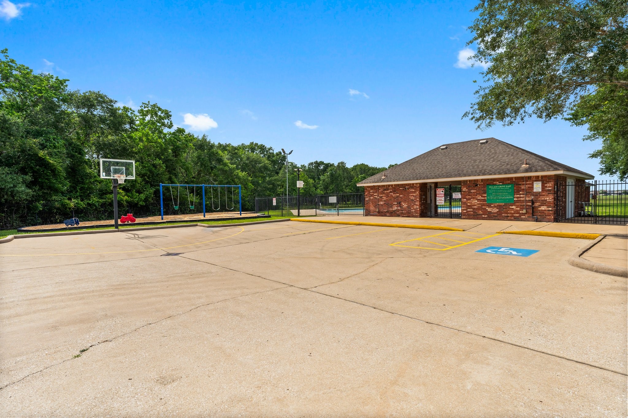 4210 Rainfall Drive Pasadena, TX 77505 - Photo 44 of 46 a view of outdoor space yard and swimming pool