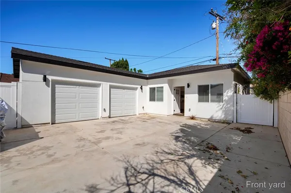 a view of a house with a patio