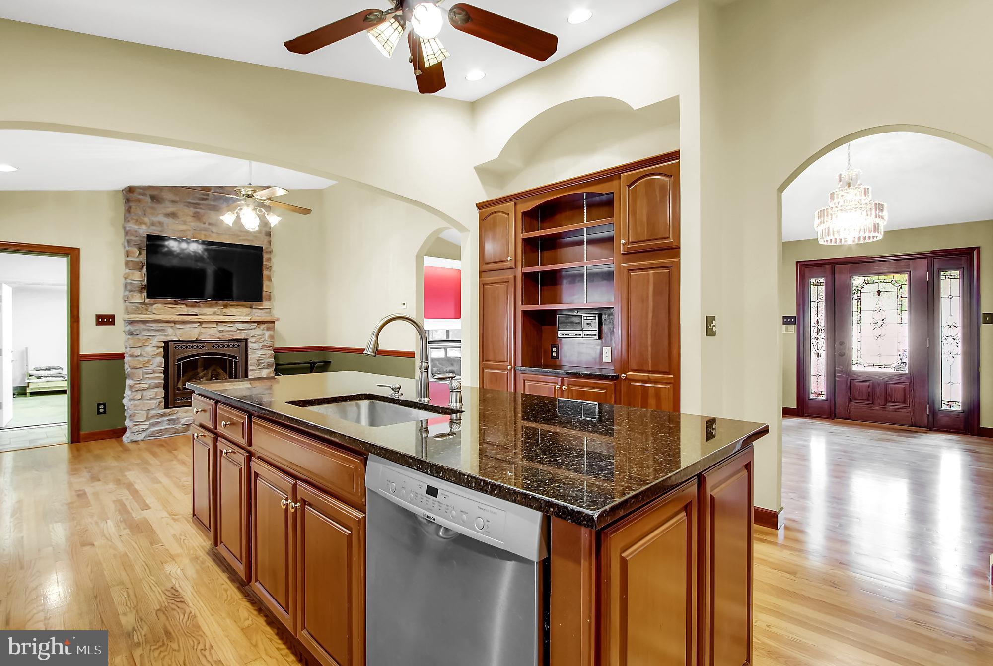 8642 Winding Way Perry Hall, MD 21128 - Photo 15 of 45 Kitchen food prep and serving island
