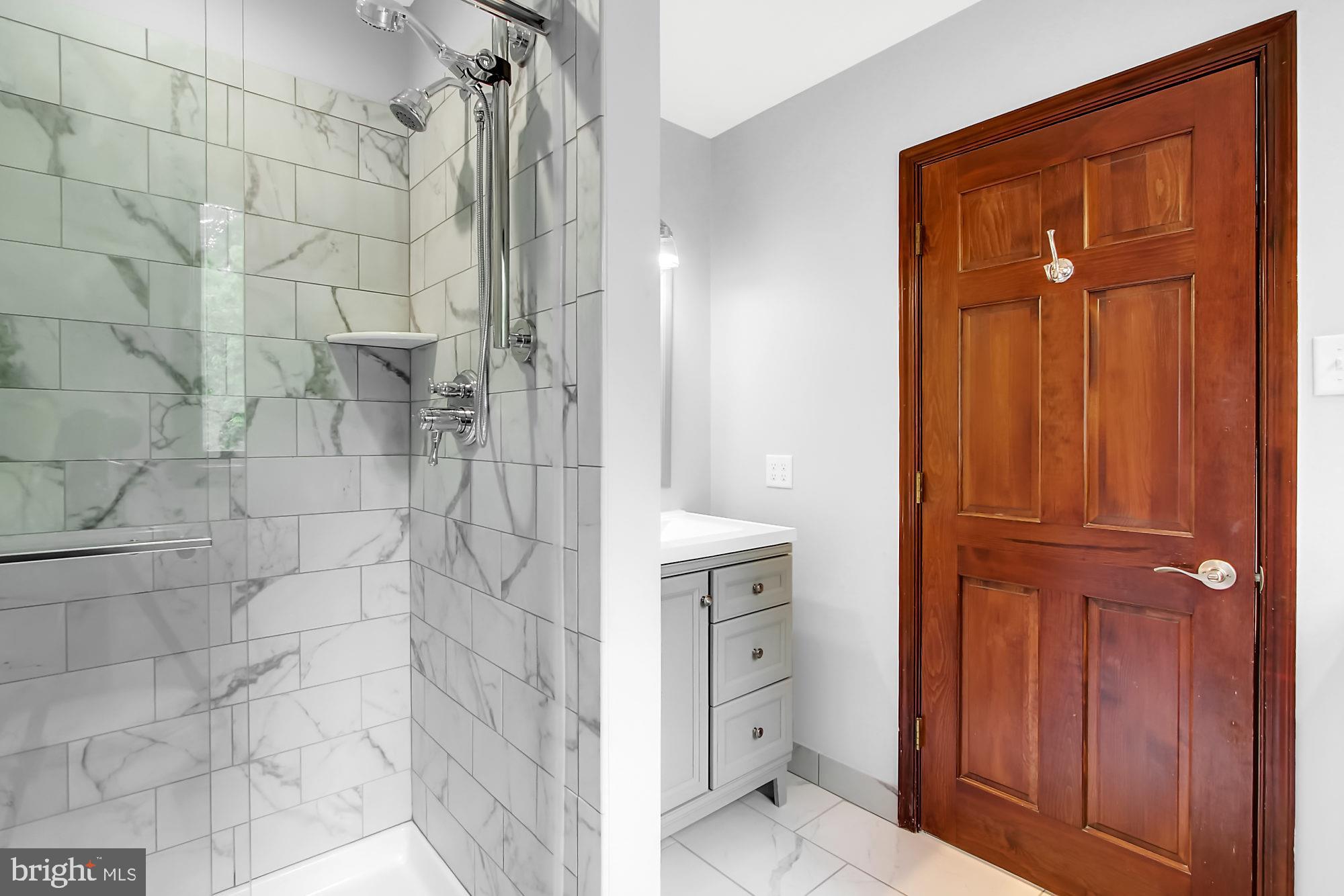 8642 Winding Way Perry Hall, MD 21128 - Photo 23 of 45 Master Bath walk in shower ALL NEW!