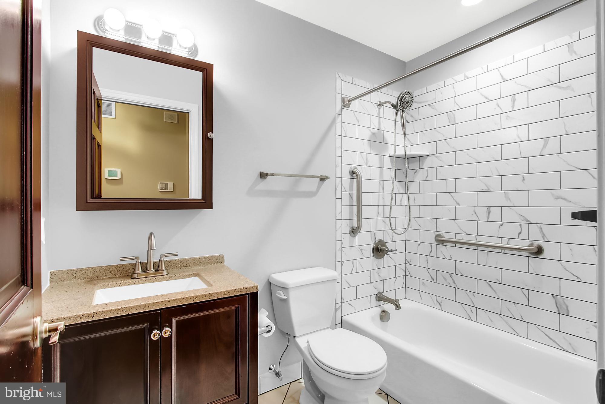 8642 Winding Way Perry Hall, MD 21128 - Photo 31 of 45 Upper level hall bath - just updated ALL NEW!