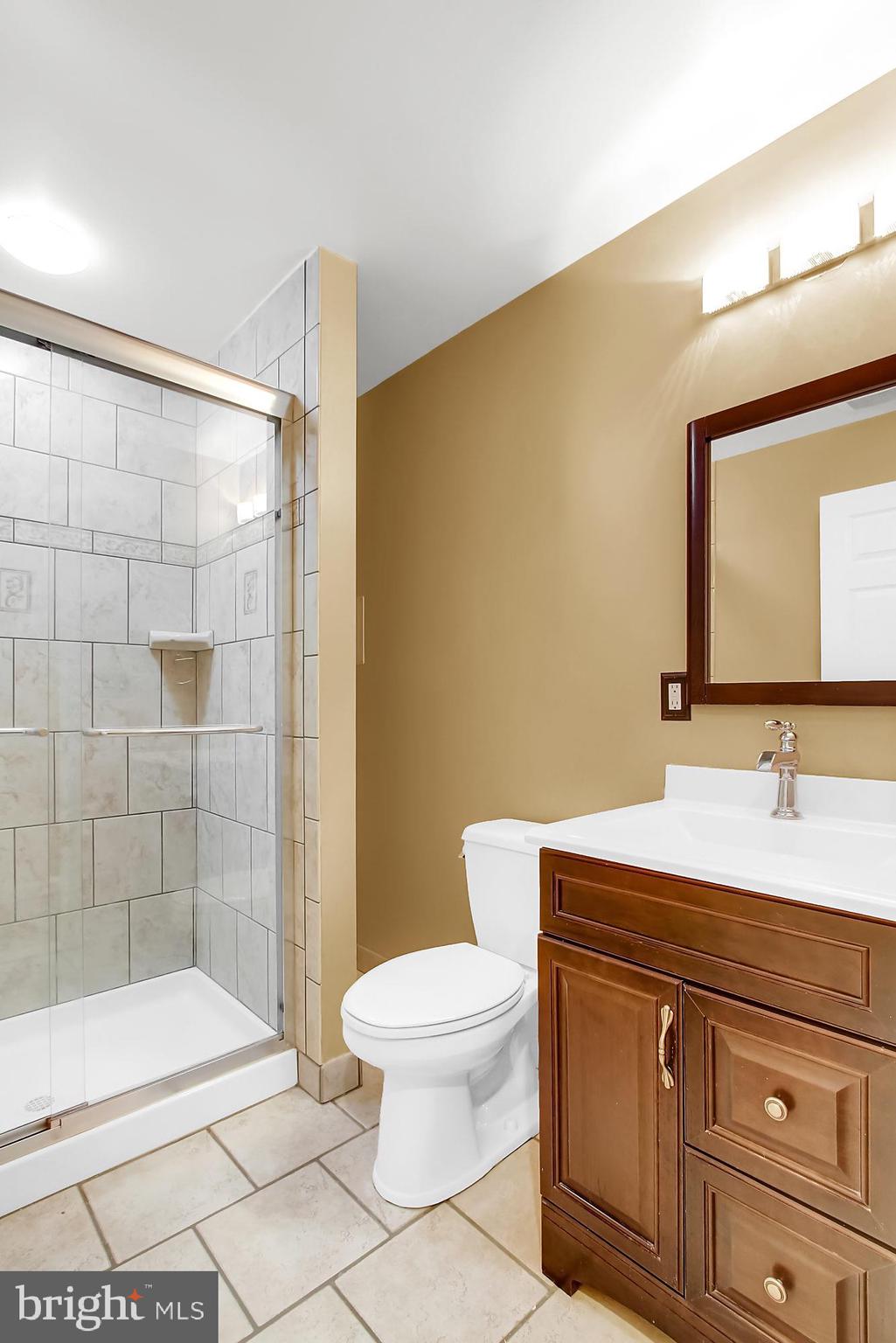 8642 Winding Way Perry Hall, MD 21128 - Photo 37 of 45 Lower Level Full Bath just updated ALL NEW!!