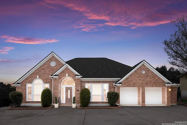 front view of a house with a street