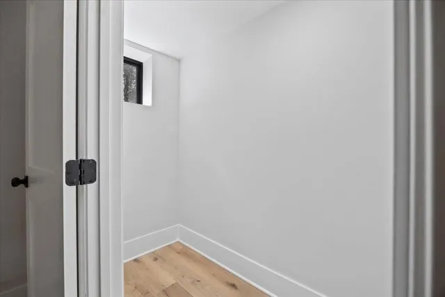 a view of a room with an empty space