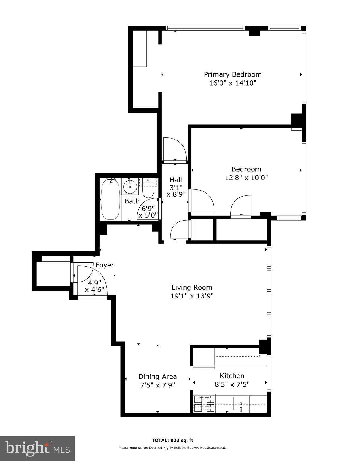 3901 Tunlaw Road Northwest, Unit 606 Washington, DC 20007 - Photo 37 of 37 Floor Plan