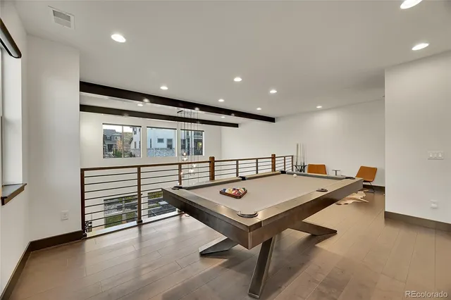 a room with furniture