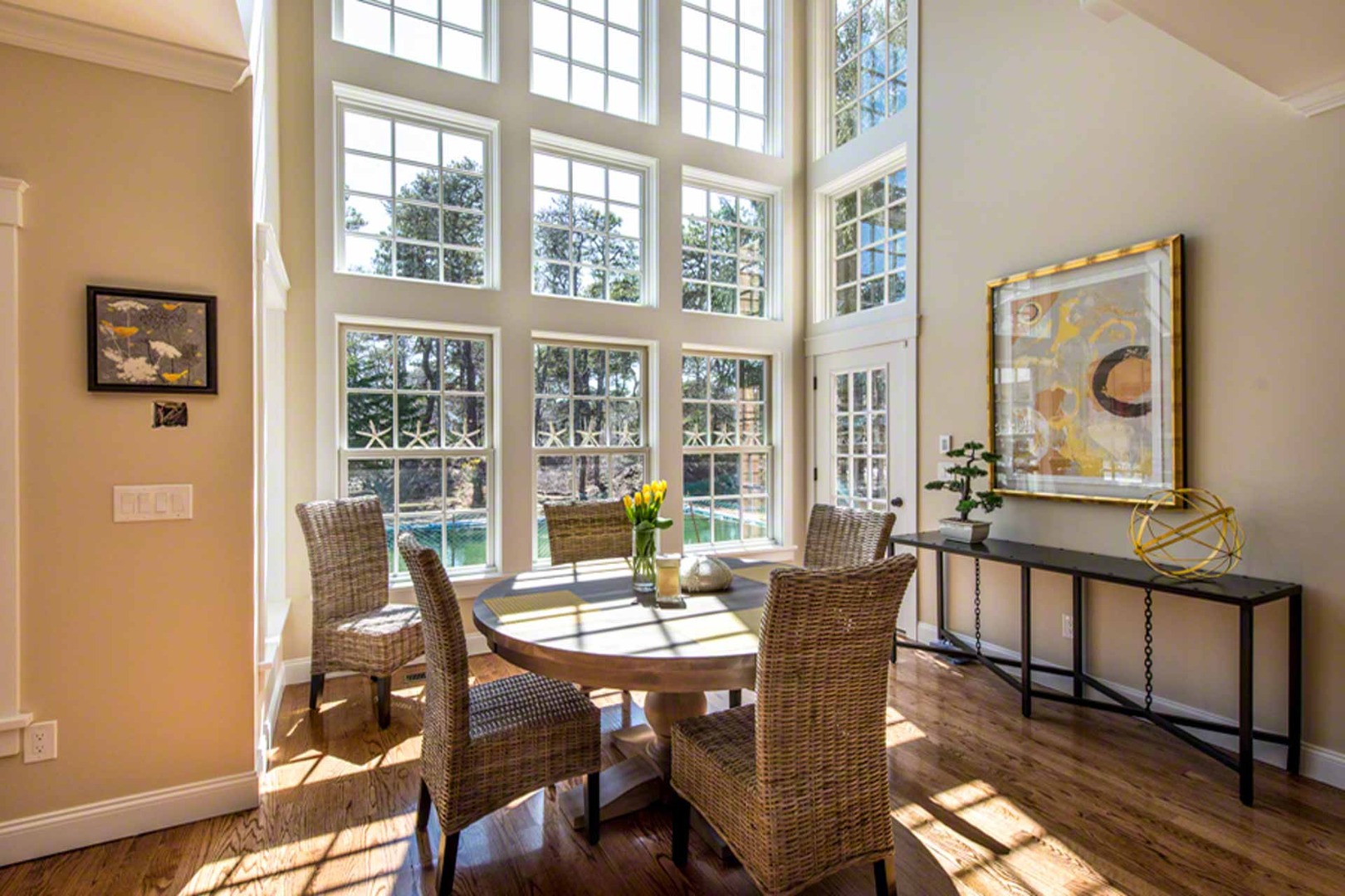 2 Southridge Lane Edgartown, MA 02539 - Photo 2 of 6 a view of a dining room with furniture window and wooden floor