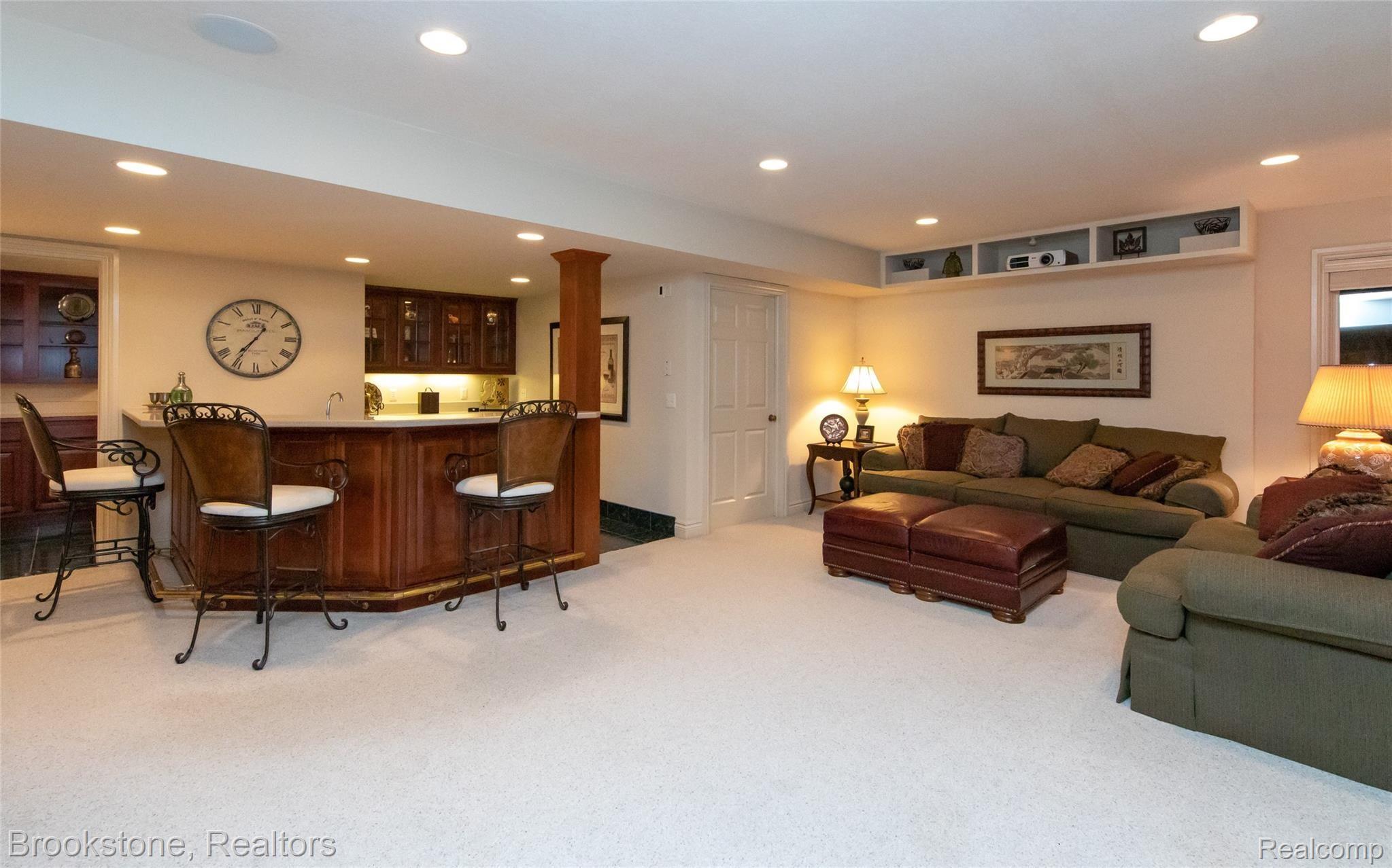 7608 Devins Ridge Clarkston, MI 48348 - Photo 38 of 42 Media Space with Theatre Screen