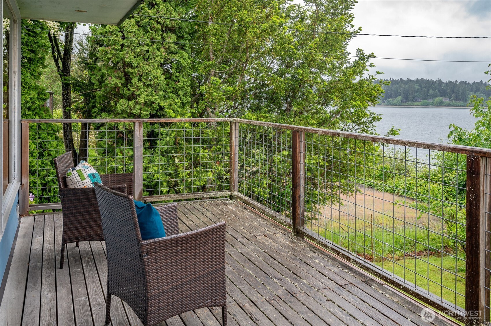22617 Kingsbury Road Southwest Vashon, WA 98070 - Photo 21 of 29 a view of a two chairs in the balcony