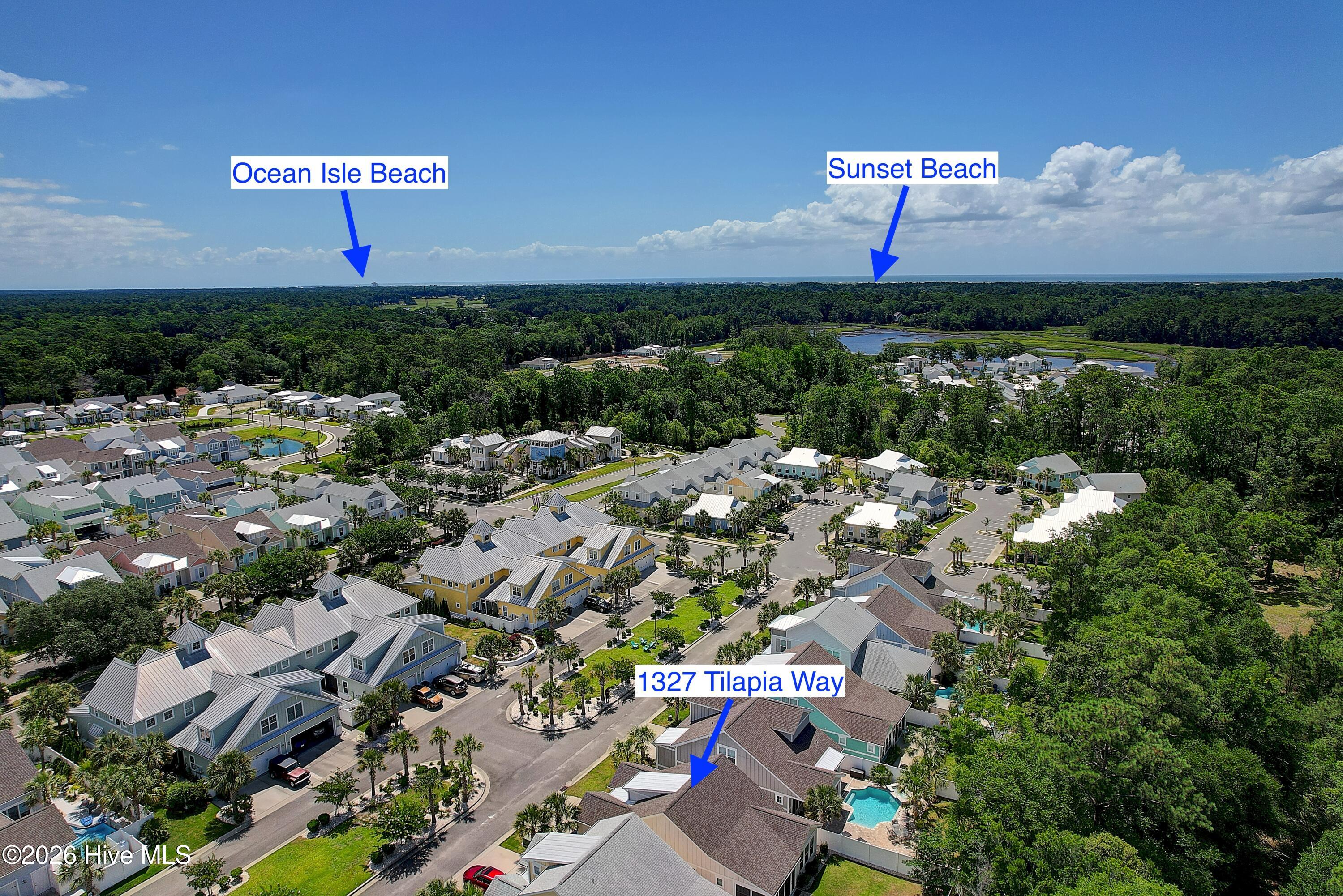 1327 Tilapia Way Calabash, NC 28467 - Photo 46 of 91 Aerial location
