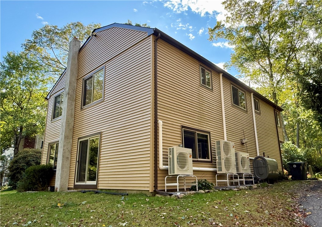 550 Twin Brook Lane Coventry, RI 02816 - Photo 31 of 41 Back view with 3 New Mini-Splits