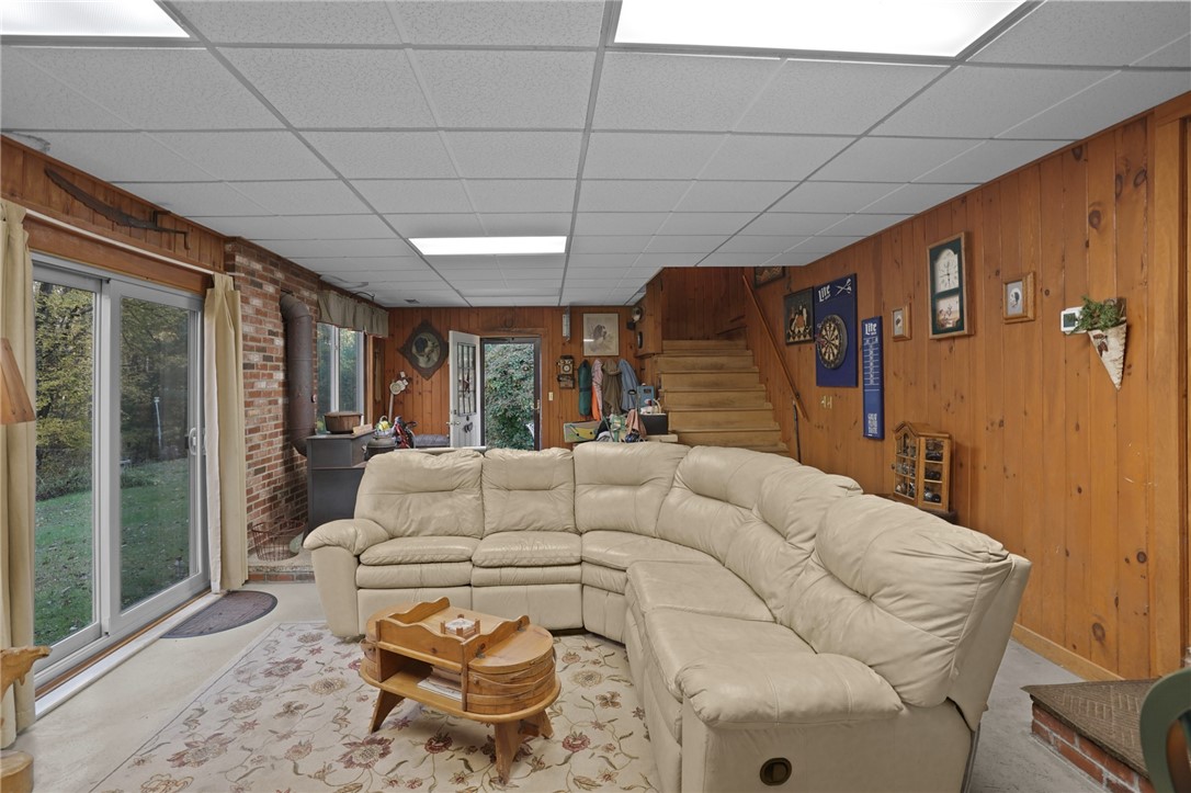 550 Twin Brook Lane Coventry, RI 02816 - Photo 9 of 41 Living/Family room with stairs to upper level