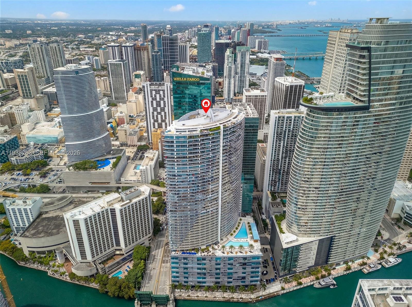 200 Biscayne Blvd Way, Unit 4414 Miami, FL 33131 - Photo 25 of 29 a view of city with tall buildings