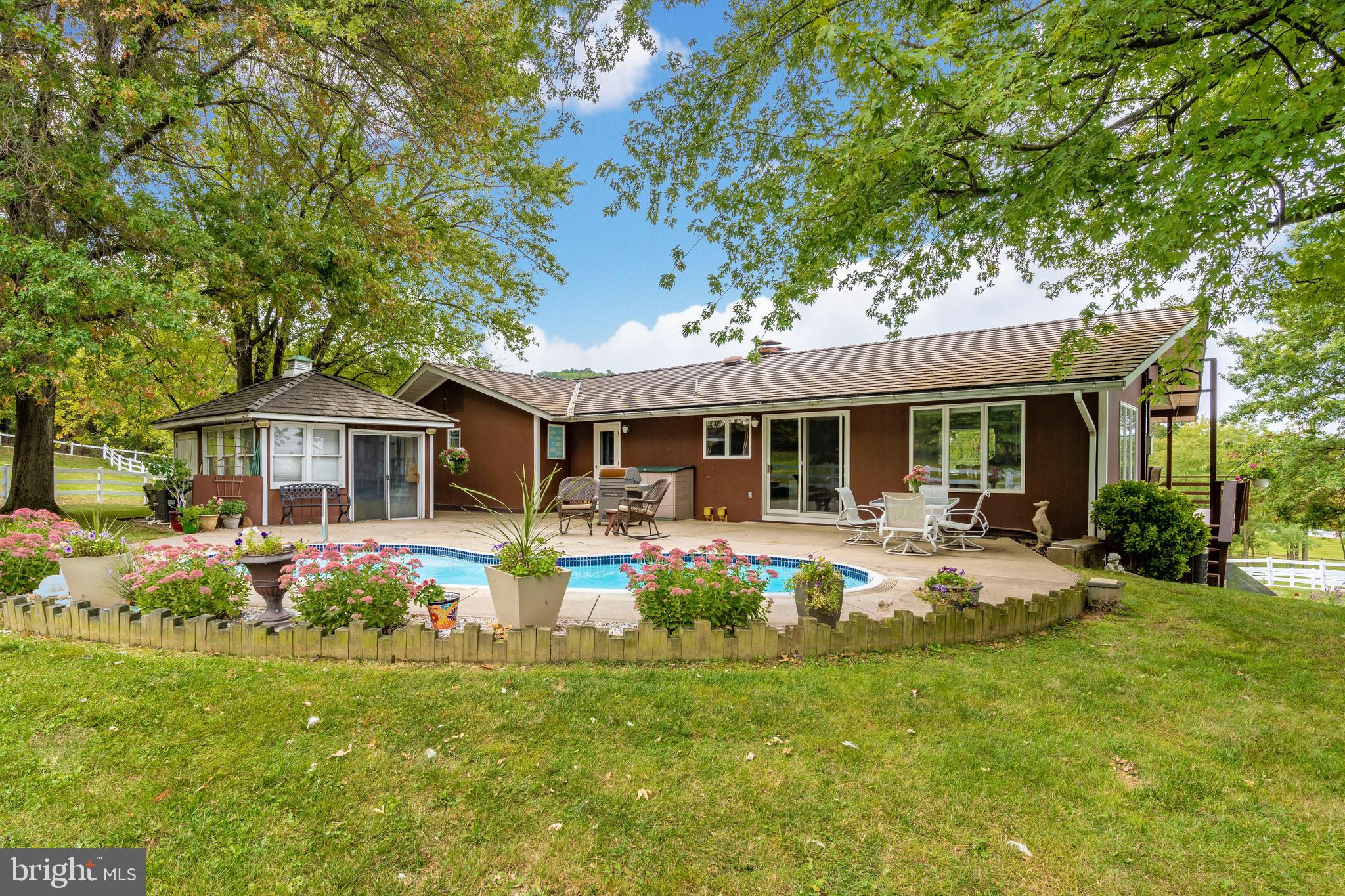 23036 Foxville Road Smithsburg, MD 21783 - Photo 41 of 135 rear pool/patio area w/pool house