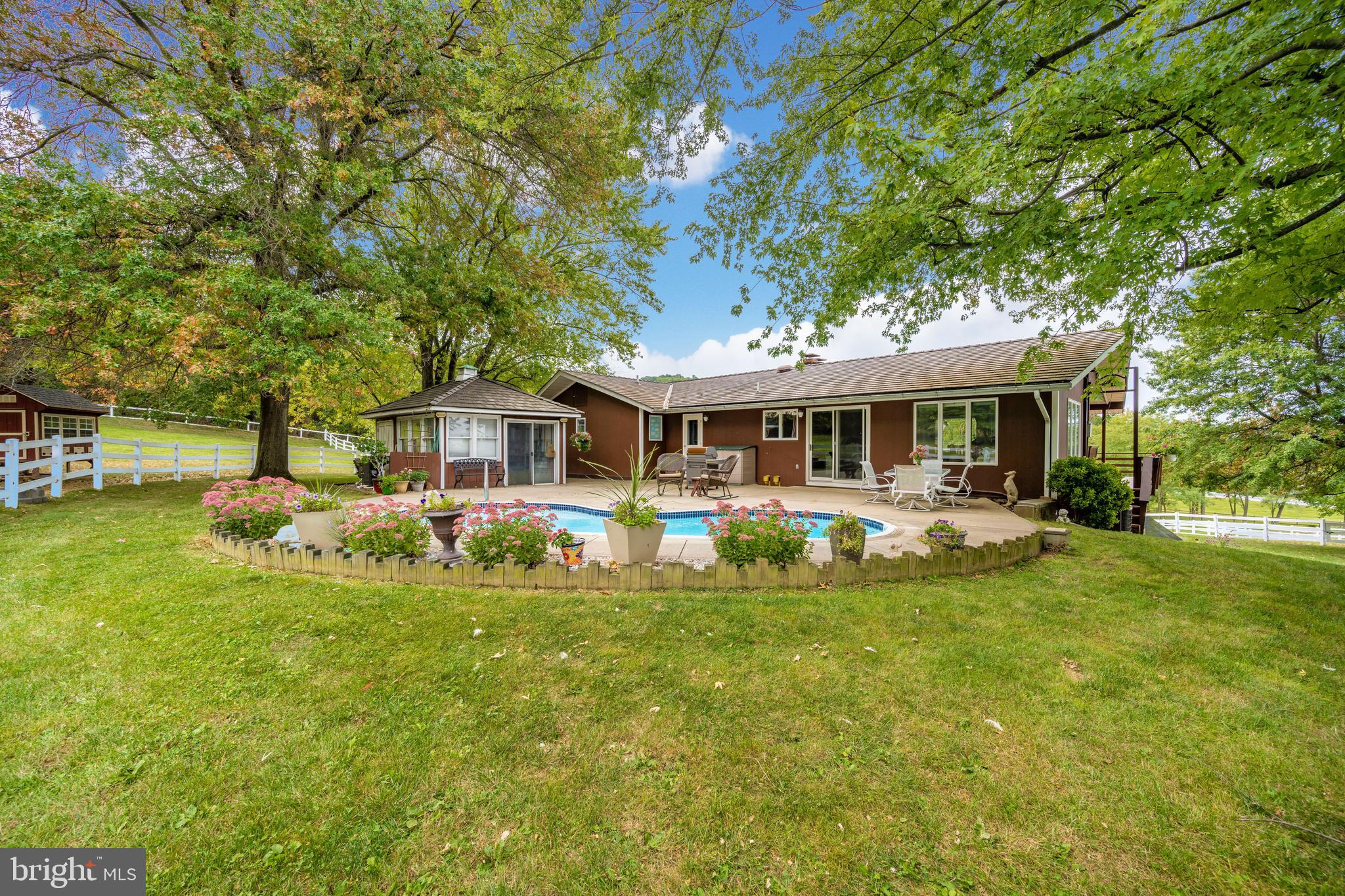23036 Foxville Road Smithsburg, MD 21783 - Photo 42 of 135 rear pool/patio area w/pool house