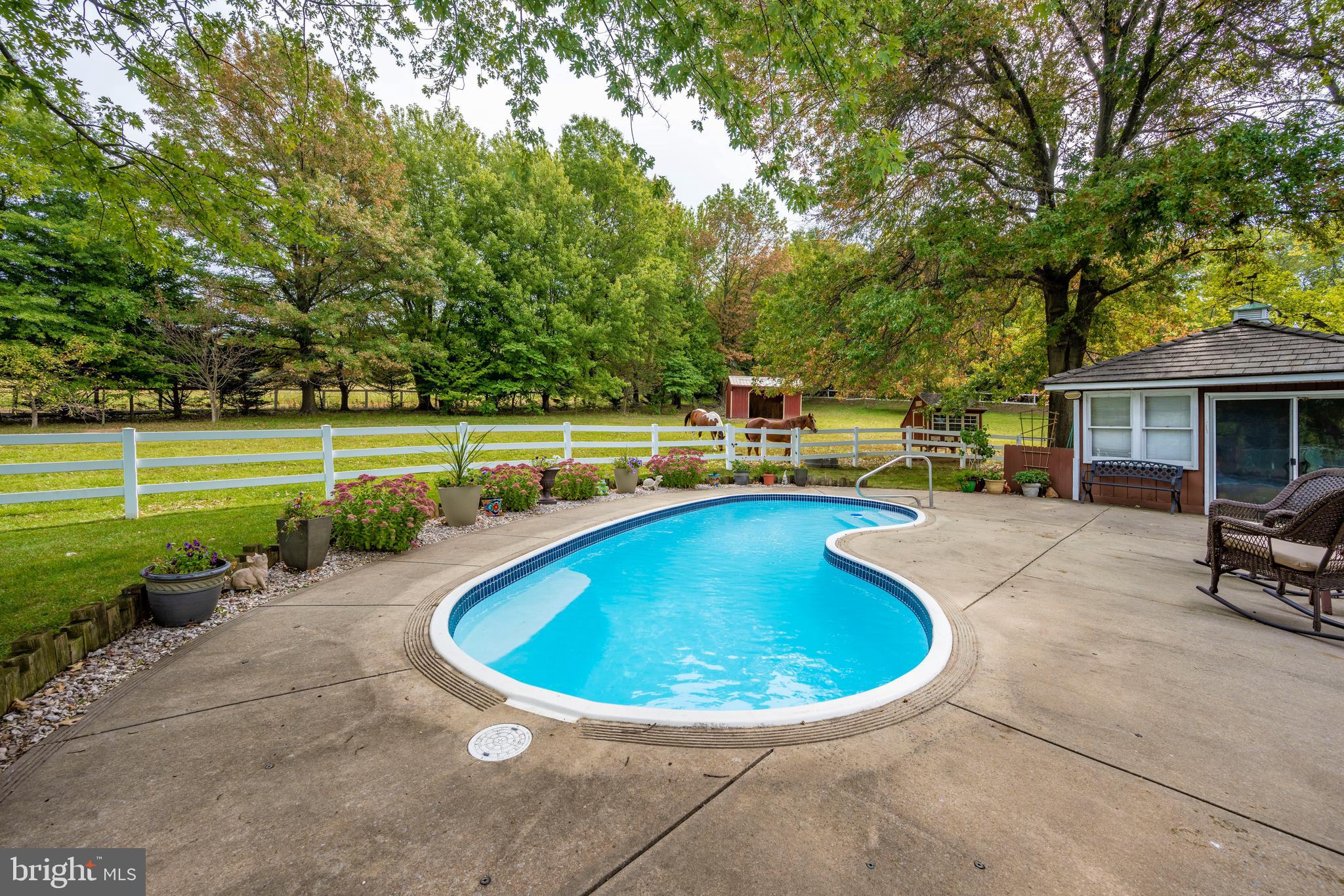 23036 Foxville Road Smithsburg, MD 21783 - Photo 51 of 135 rear pool/patio area w/pool house