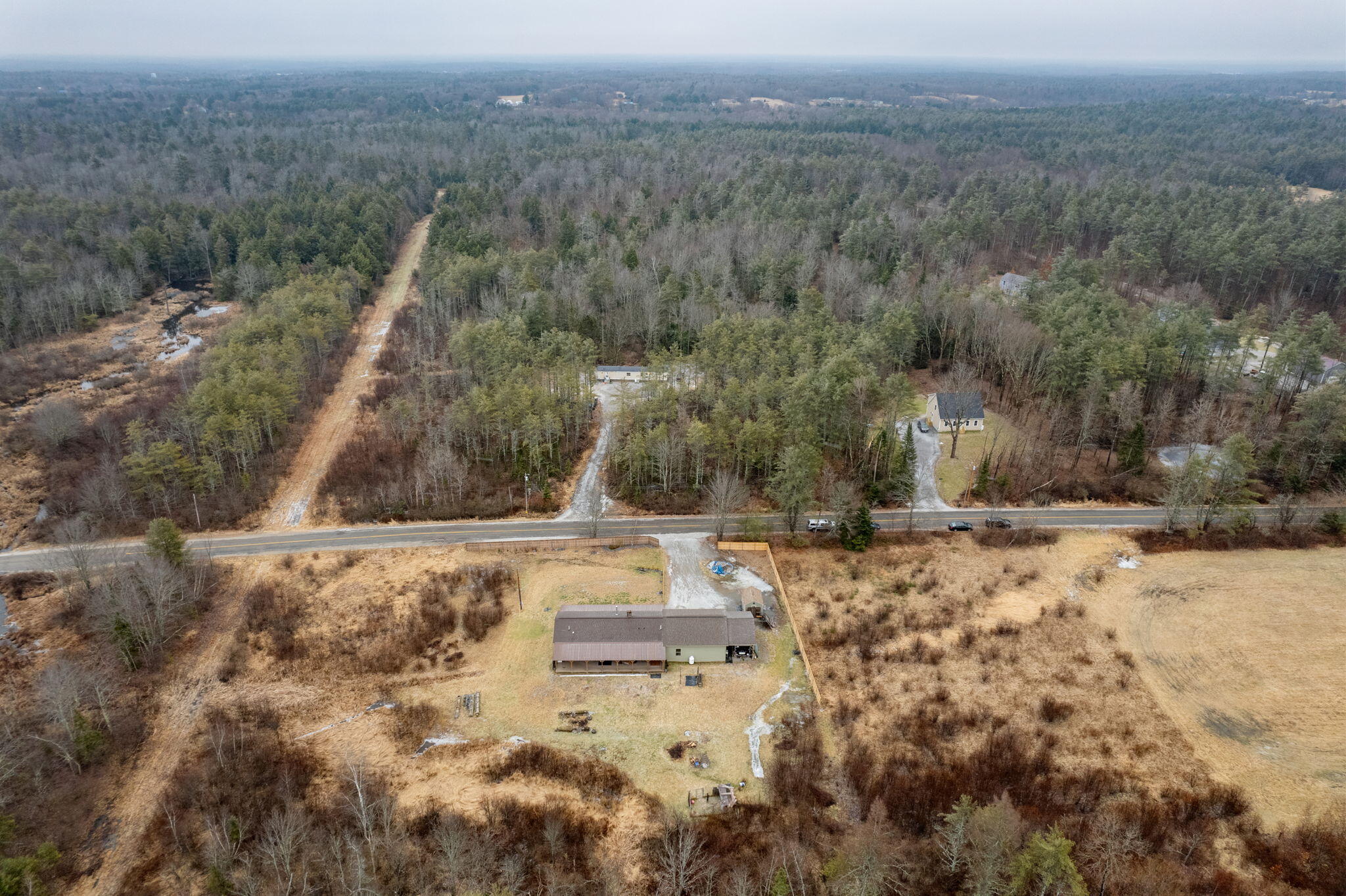 1240 Ridge Road Bowdoinham, ME 04008 - Photo 44 of 52 Aerial