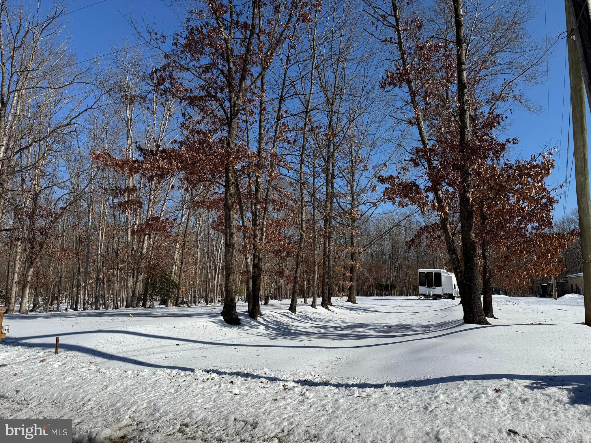 a view of road with covered with snow
