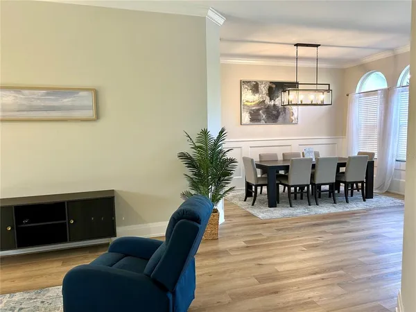 a view of a livingroom with furniture and window