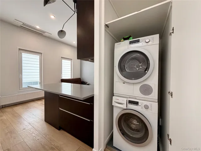a view of washer and dryer in a room