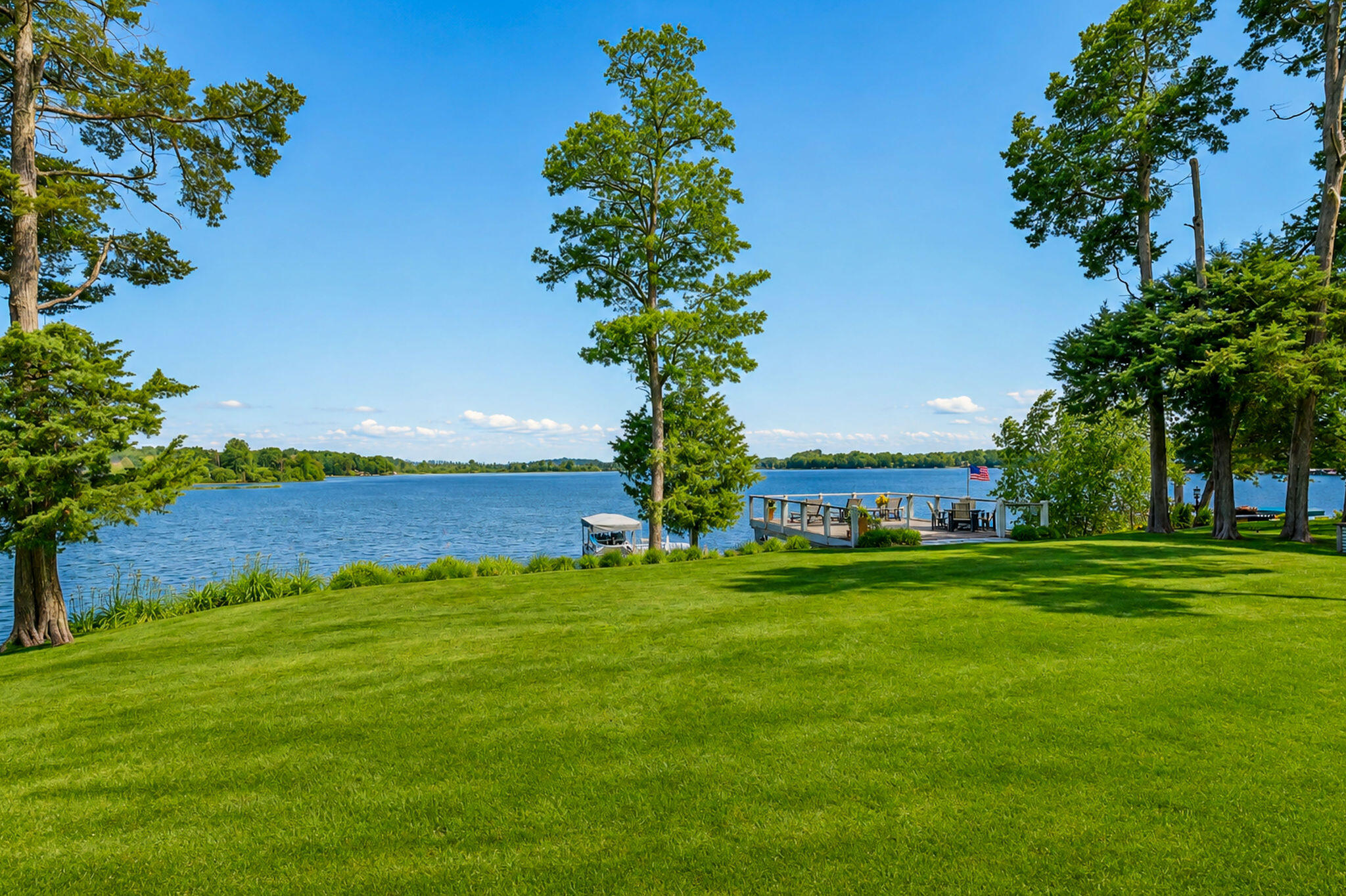 3005 North Silver Cedar Road Summit, WI 53066 - Photo 4 of 28 Level Lawn to Lakeside