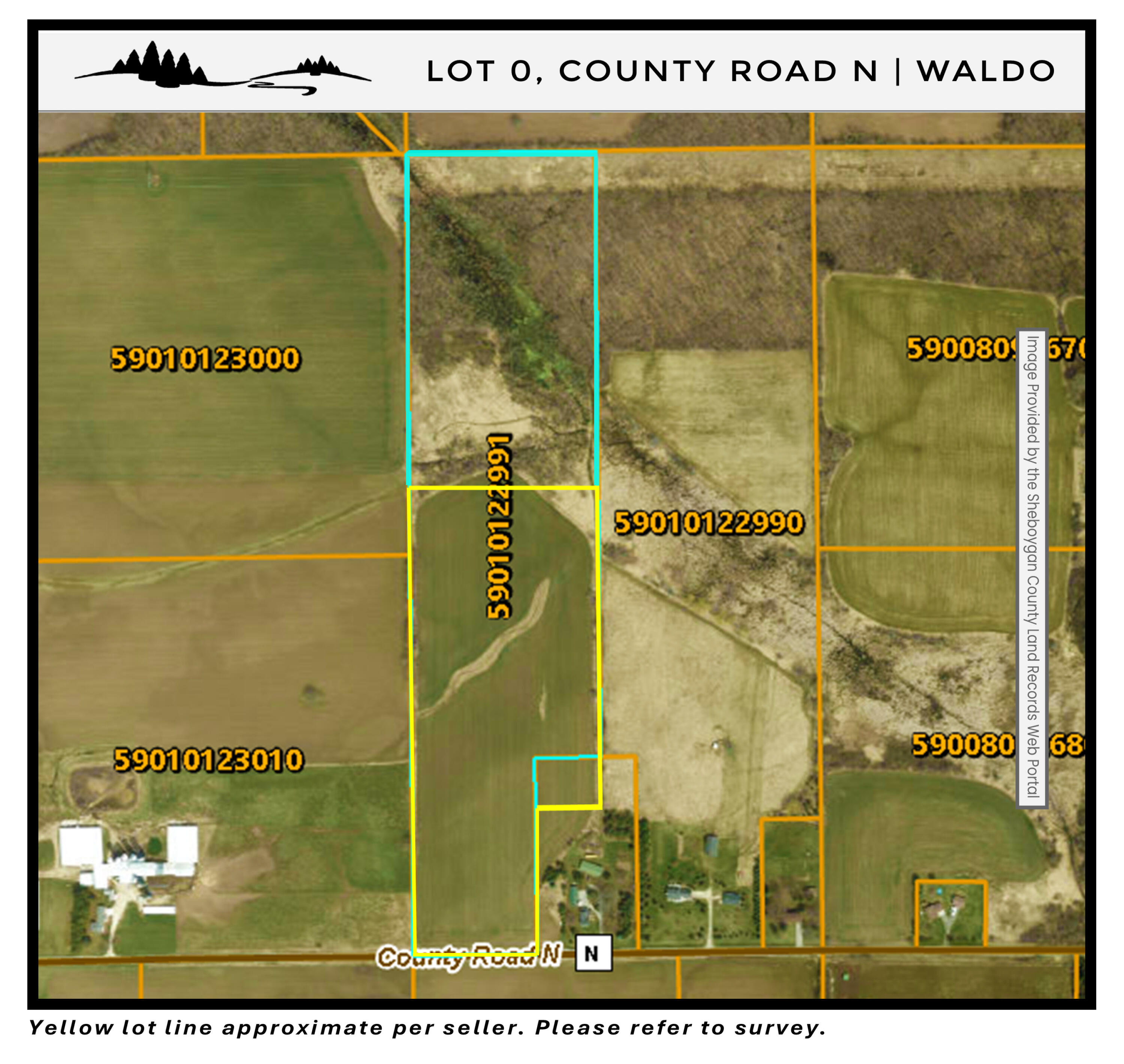 Lt0 County Road North Lyndon, WI 53093 - Photo 17 of 17 Parcel Map