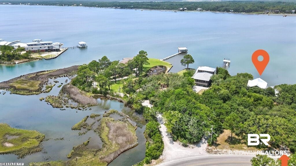 544 Windmill Ridge Road Gulf Shores, AL 36542 - Photo 3 of 50 Aerial overview of property's location featuring a large body of water