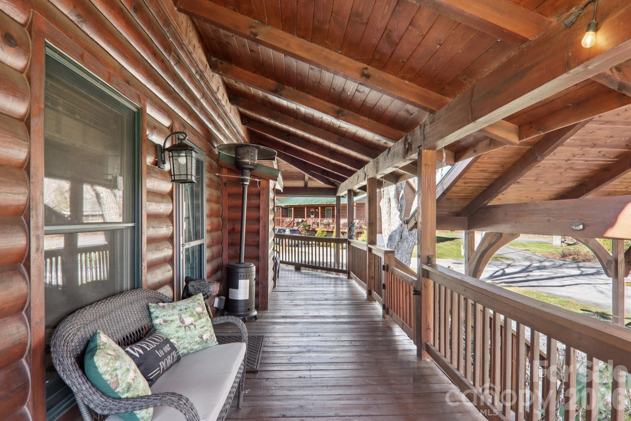 54 Meandering Way Maggie Valley, NC 28751 - Photo 29 of 47 a view of a porch with furniture