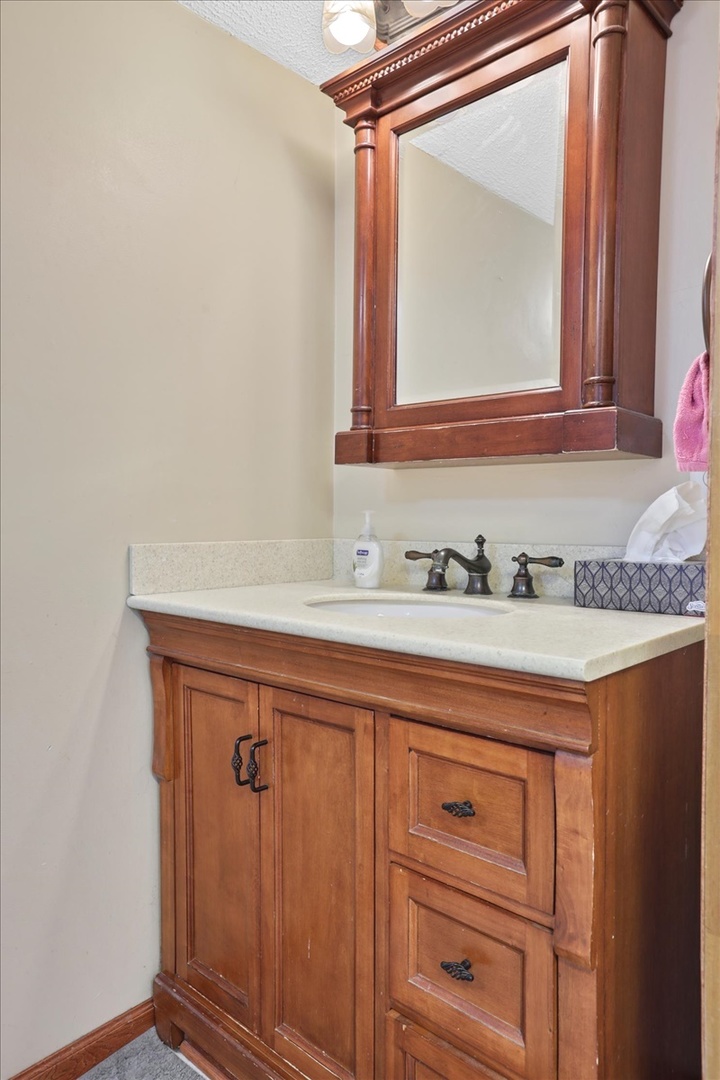712 Bell Street Bloomington, IL 61701 - Photo 7 of 14 a bathroom with a sink and a mirror