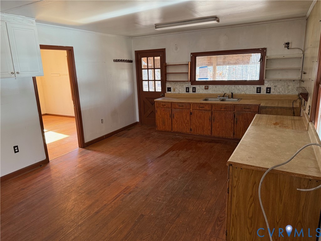 360 Clinton Road Cumberland, VA 23040 - Photo 18 of 33 Kitchen featuring light countertops, open shelves,