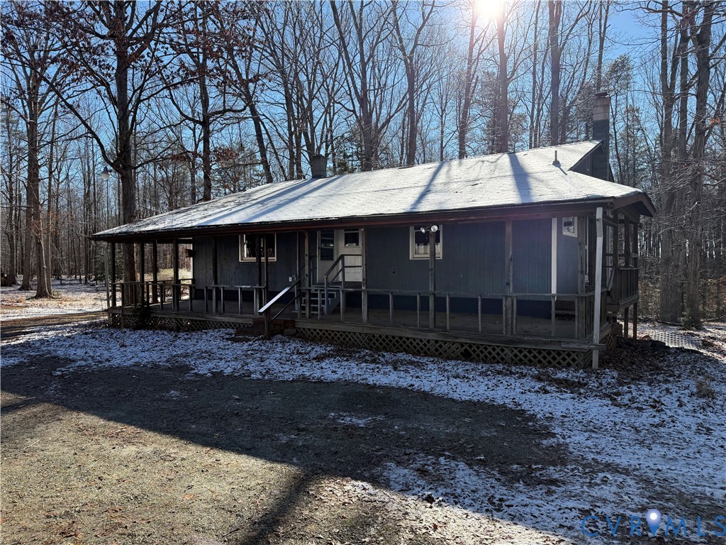 360 Clinton Road Cumberland, VA 23040 - Photo 2 of 33 View of front of home featuring a chimney and cove