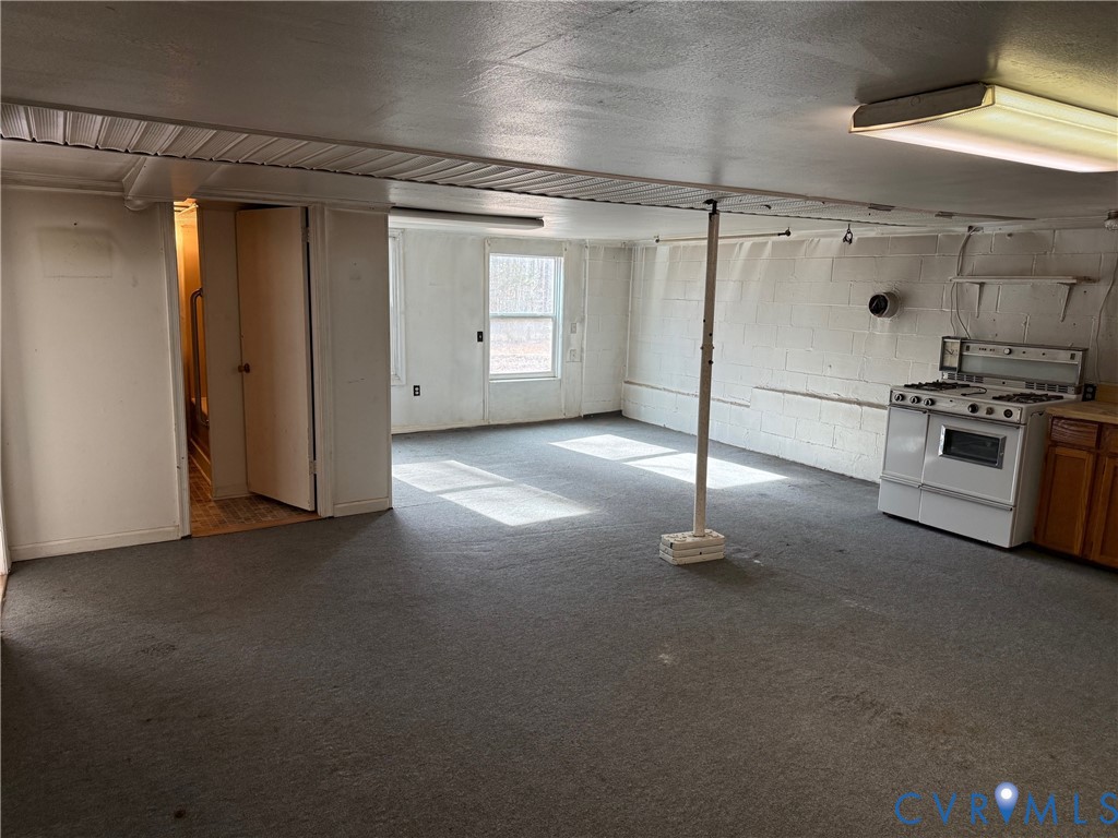360 Clinton Road Cumberland, VA 23040 - Photo 31 of 33 Basement featuring a textured ceiling and carpet f